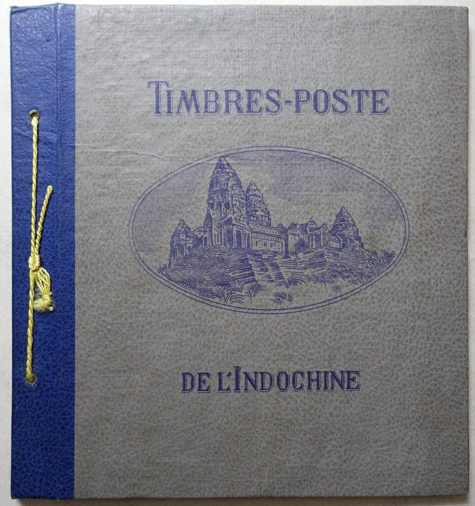 Indochina And Vietnam - Antique Binder With Pre-Printed Pages 1889 To 1946