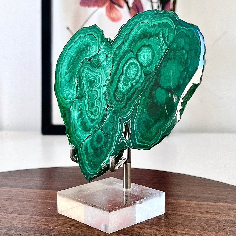 403G Green Malachite Coarse Mineral Sample