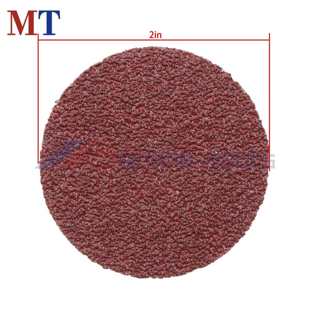 150 Pcs 2" 60 Grit Roll Lock Die Grinder Sanding Discs Medium Torque Sand Discs