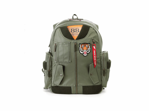 Aviation 88 inspired Uproar Backpack Unique Design based on MA-1 Bomber Jacket