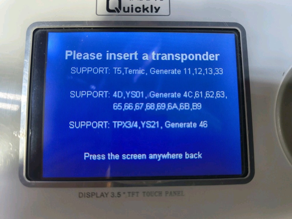 Quickly Car Key Programmer KKL-808 Used Working
