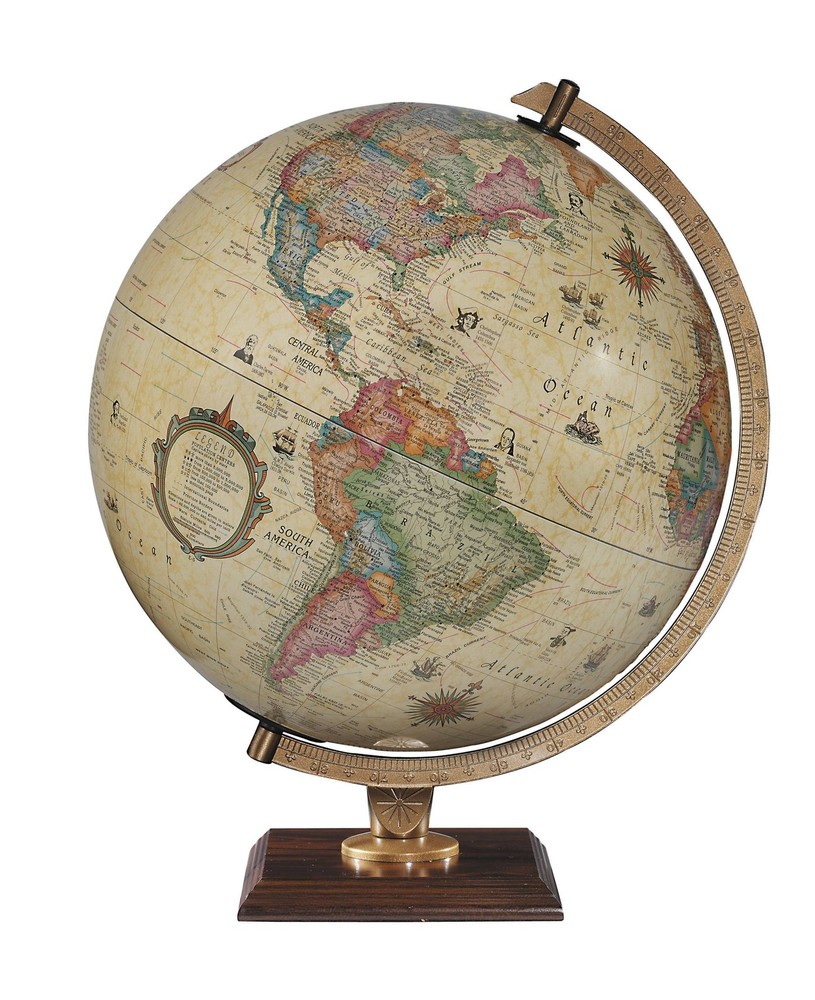 Replogle Carlyle Illuminated Desktop Globe - 12 Inch