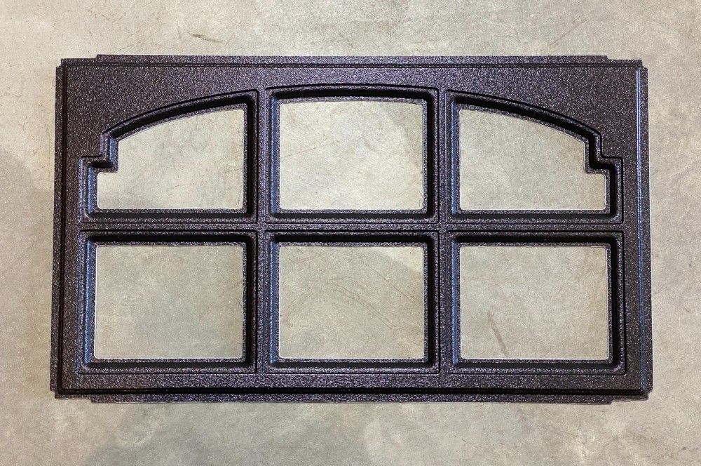 8 Clopay Charleston Replacement Insert for Short Panel Clopay Garage Doors Black