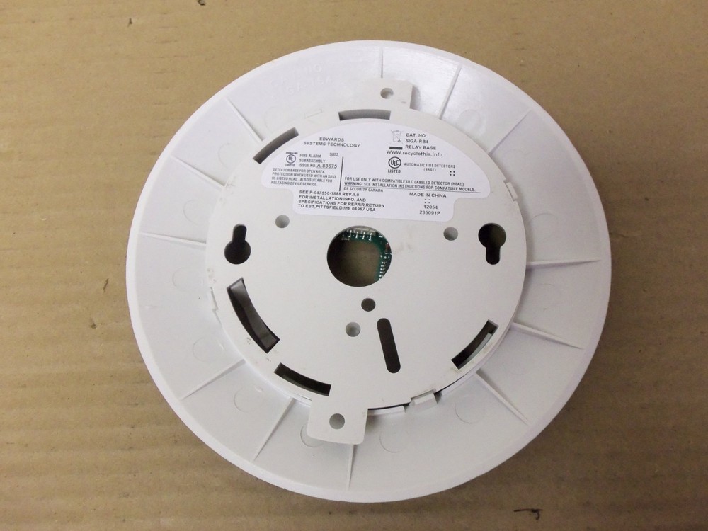 Edwards SIGA-RB4 Relay Base Fire Alarm