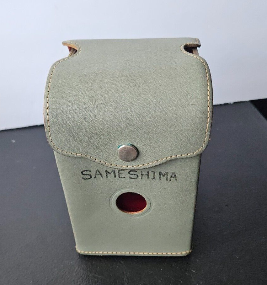 SAMESHIMA ANSCO CAMERA CASE. GENUINE LEATHER MADE IN U.S.A. NICE LINING.