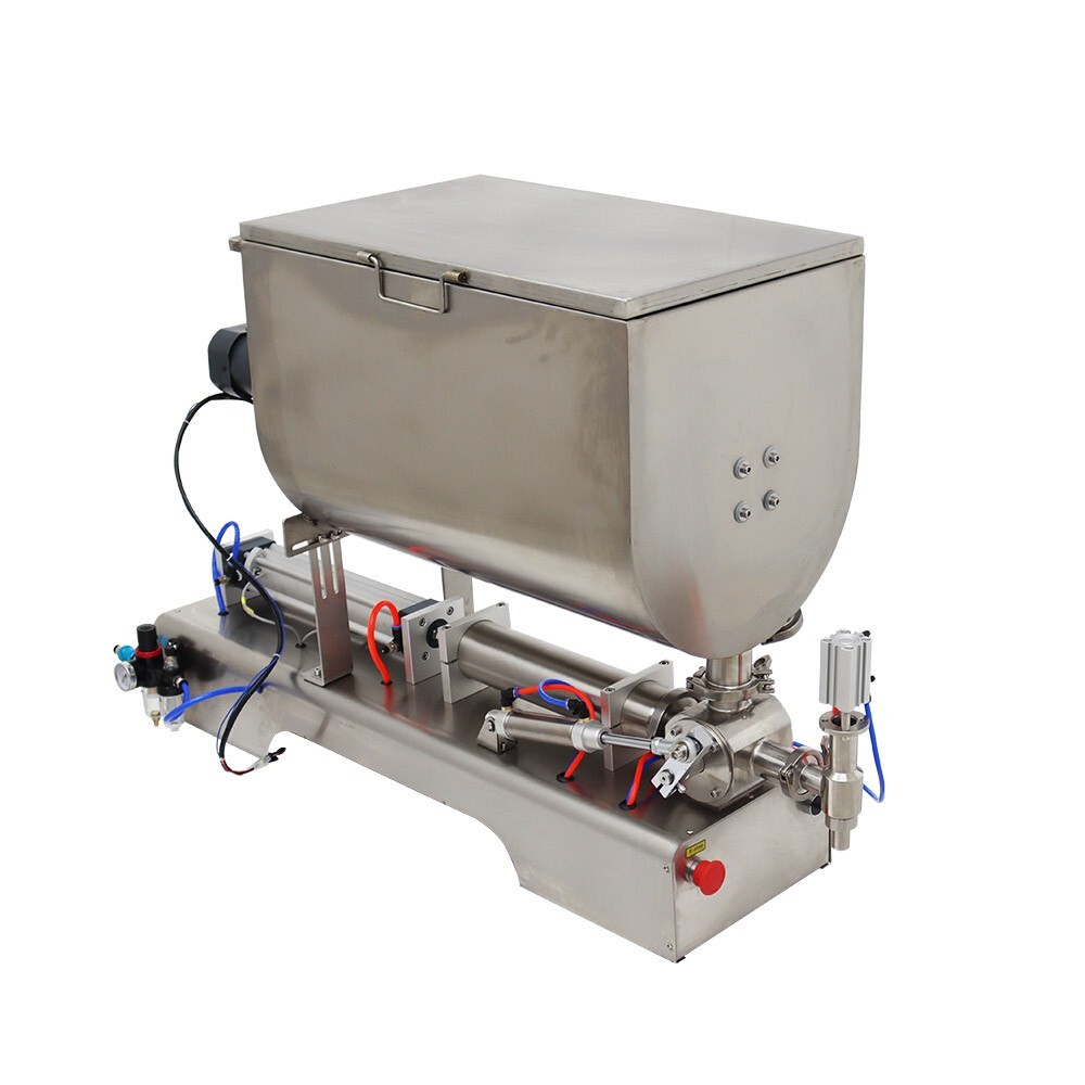 100-1000ml Liquid& Paste Filling Machine with Mixing Function 60L Hopper for Jam