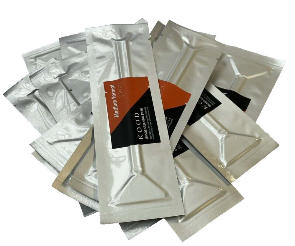 KOOD Medium Format Camera Sensor Pro Cleaning Swabs 34mm Test Pack of Two swabs