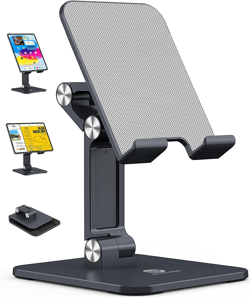 Ipad Stand for Desk - Adjustable Foldable Tablet Stand Holder for Ipad Accessori