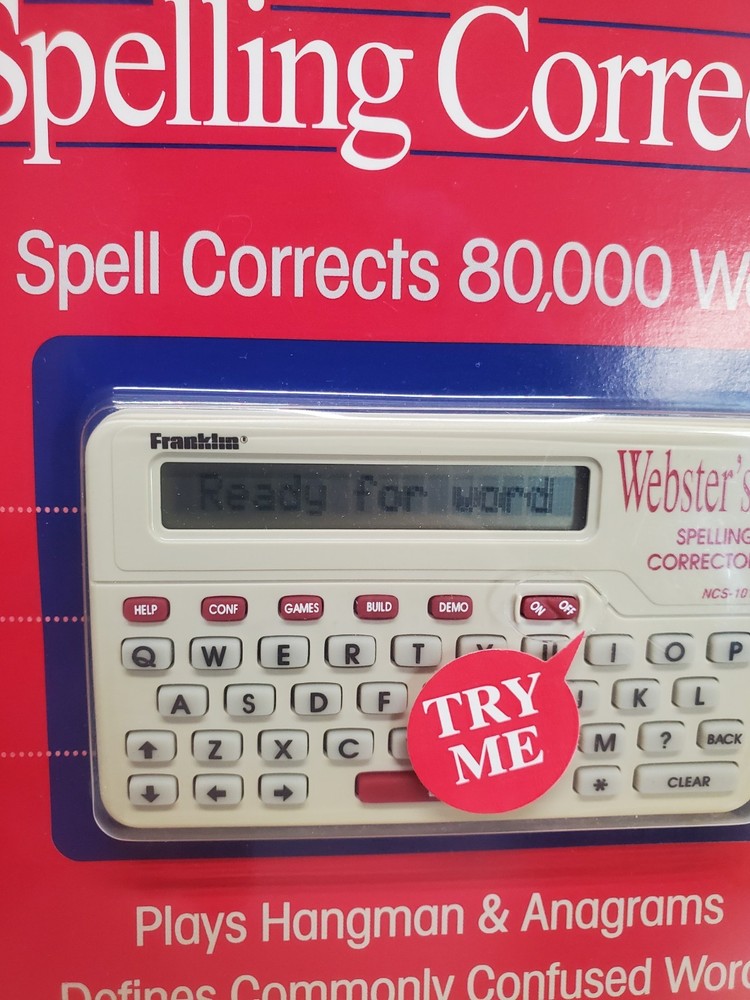 NEW 1994 Franklin Webster's Spelling Corrector Plus NCS-101 Pocket Size Compact