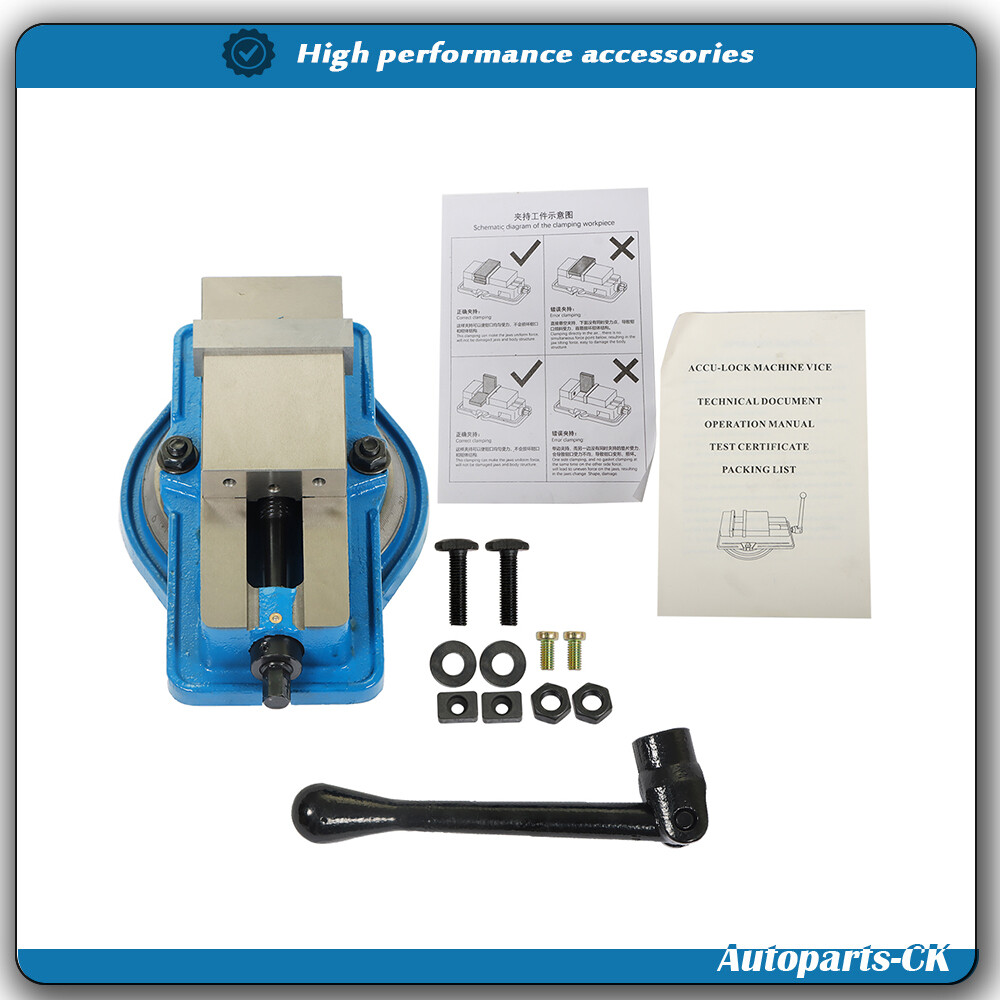 3" Milling Machine Lockdown Vise Swivel Base Lock Vise CNC