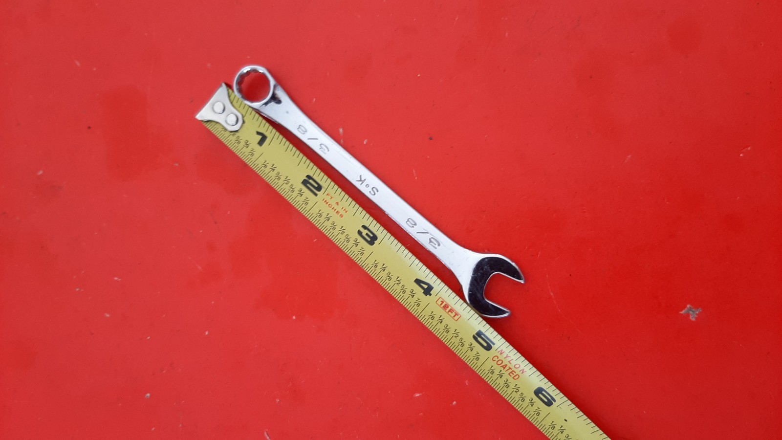 S-K SK Tools 88292 3/8" Combination Wrench Standard 12pt Point USA Full Polish