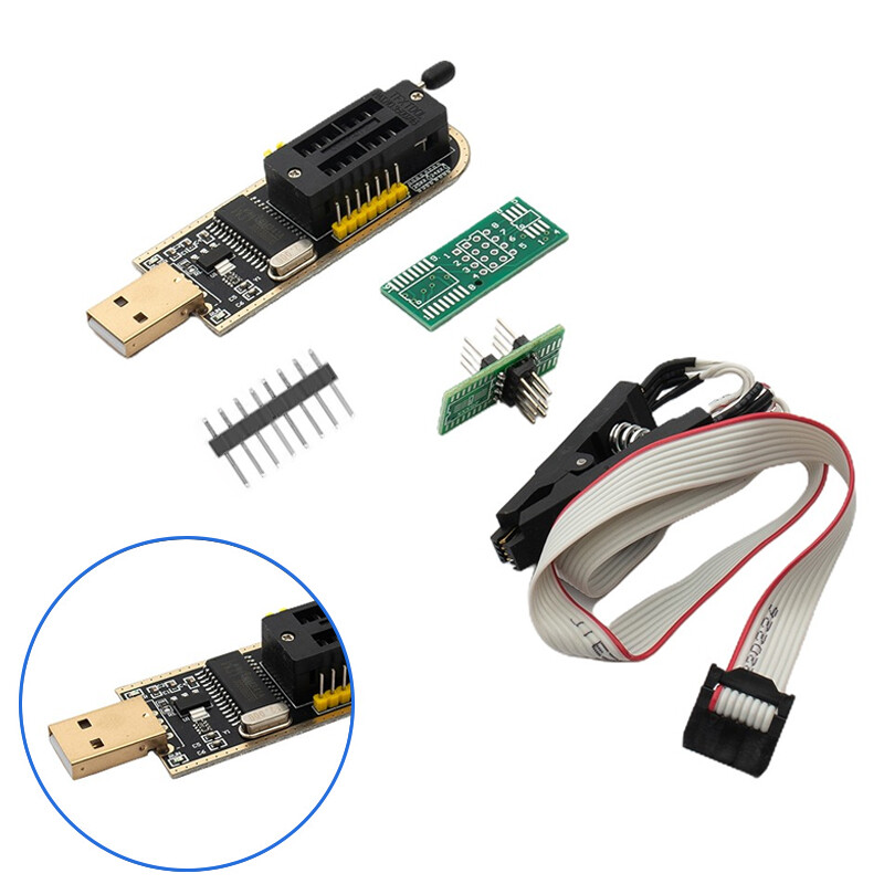 USB Programmer CH341A Series Burner Chip 24 EEPROM BIOS Writer 25SPI Flash SOP8