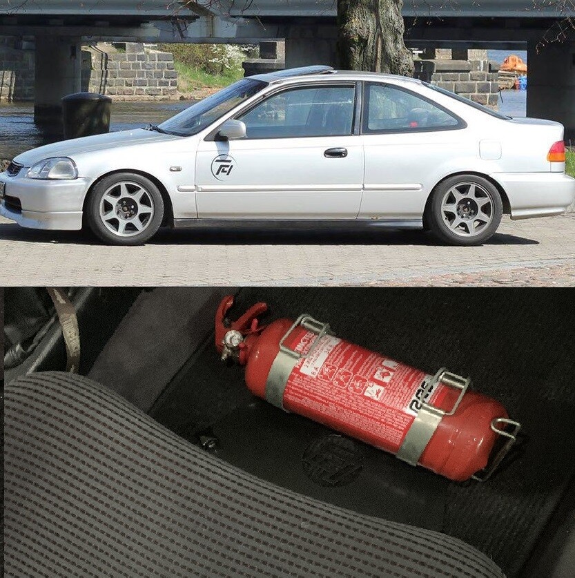 For Honda Civic 6 gen EJ EK EM Fire extinguisher mount holder bracket