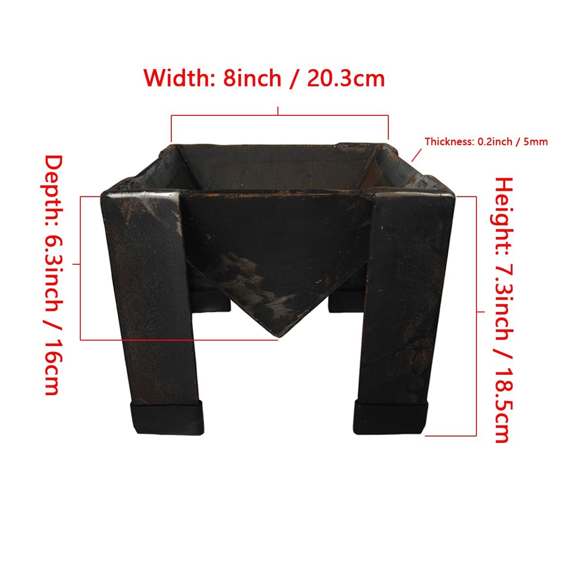 Smelting Mold - Melting Mold - Made from Steel - 8" x 8"
