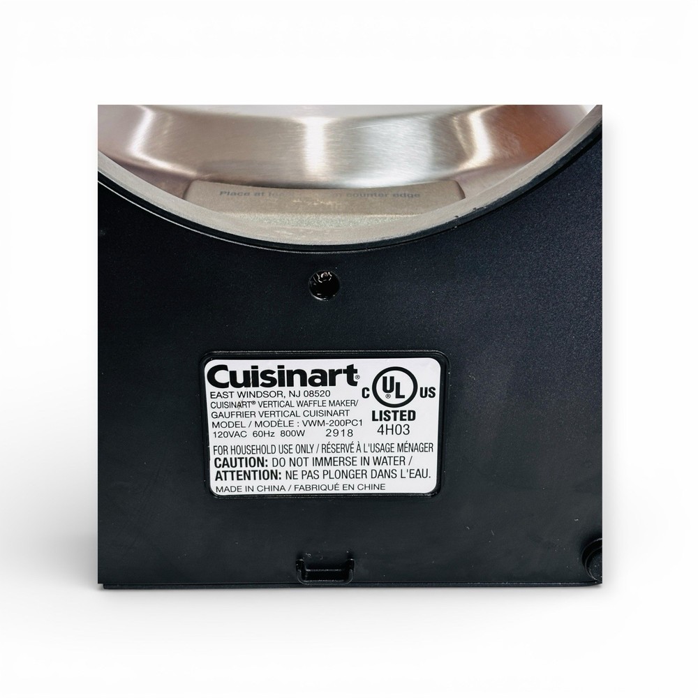 Cuisinart VWM-200PC1 Vertical Belgian Waffle Maker | Damaged