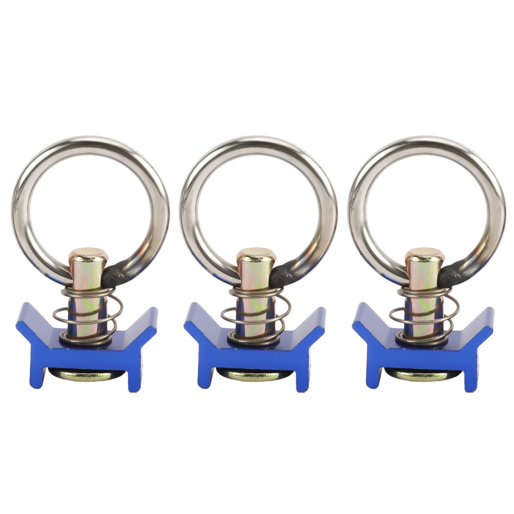 20PACK L-Track Single Stud Fitting with Round Ring Tie Down 4,000lb Capacity