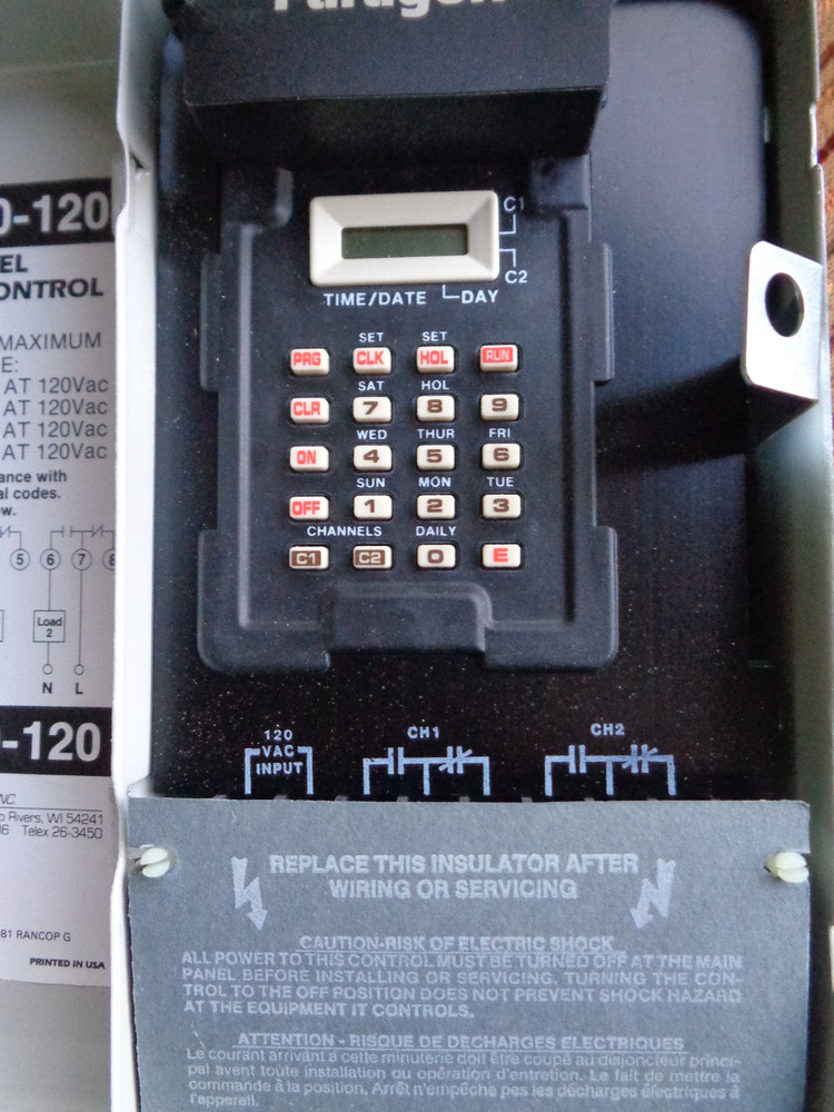 New Paragon EL72/120 Two Channel Electronic Programmable Time Control 7 day