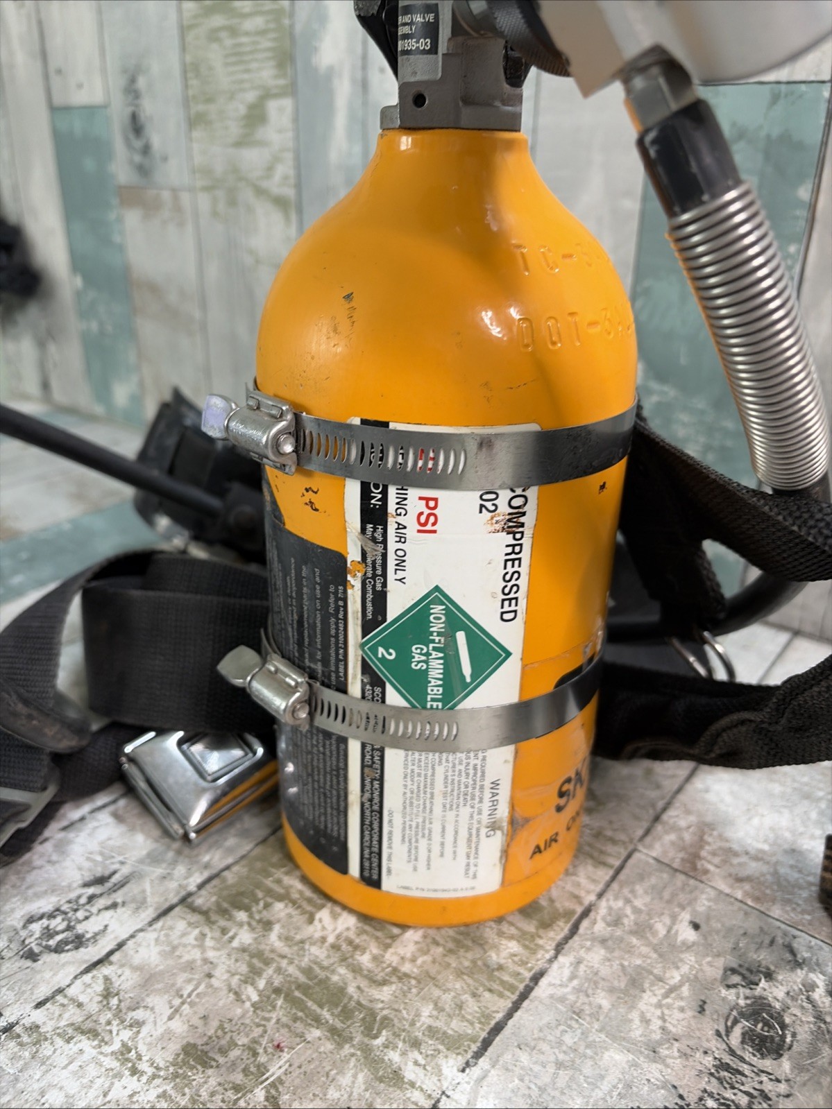 Scott SKA-PAK 5min Emergency Escape Bottle SABA Mobile Air SCBA Work Pack