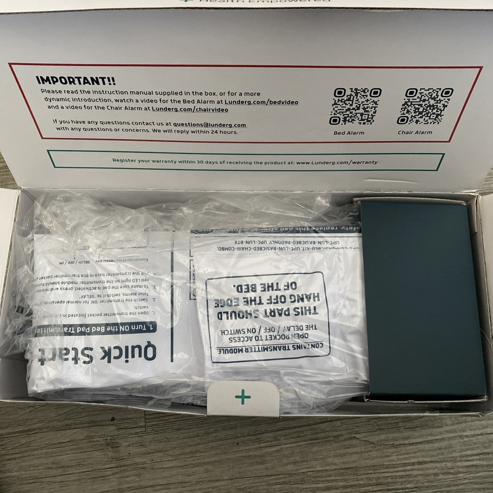 Lunderg Wireless Bed & Chair Alarm System