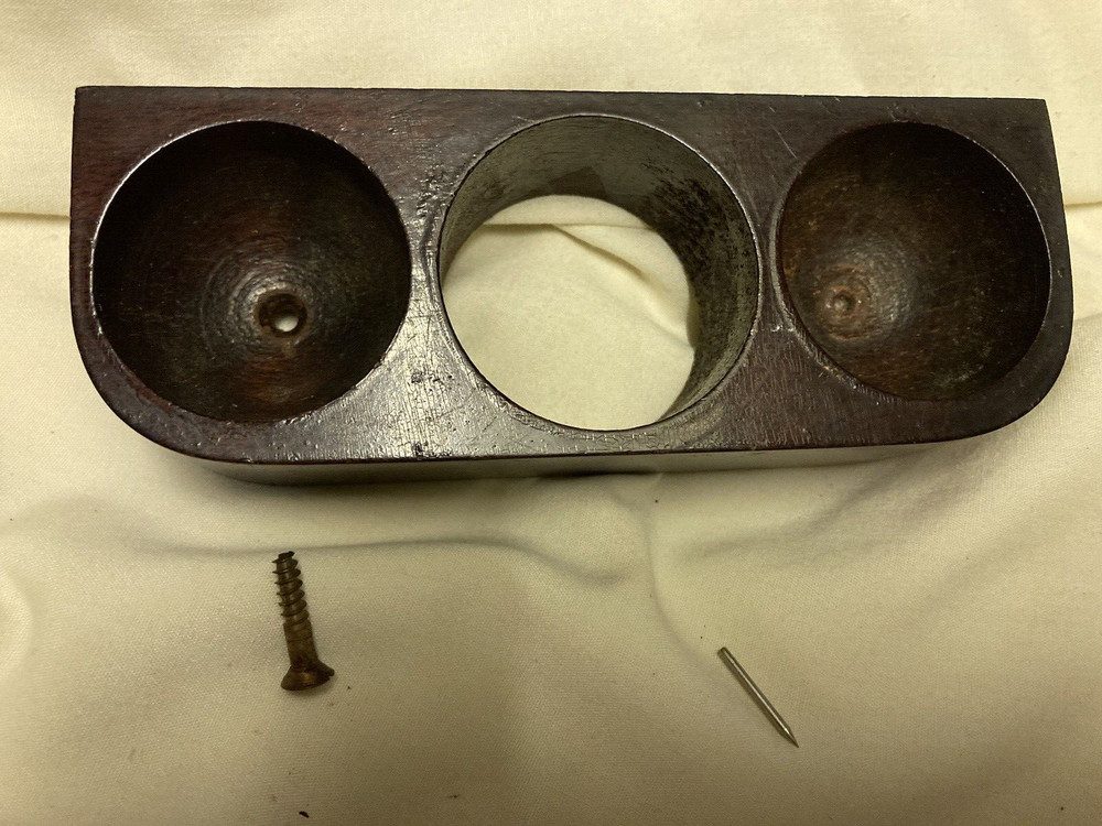 Victrola Talking Machine Mahogany Needle Cup W/ screw