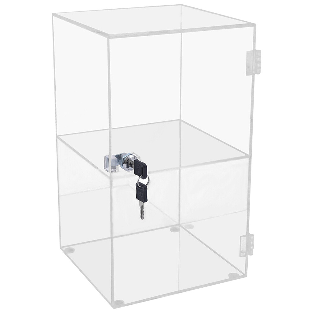 Double-Layer Acrylic Display Case—Transparent Countertop Storage Cabinet