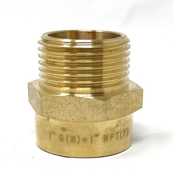 G Thread (Metric BSPP) Male to NPT Female Adapter - Lead-Free (1" x 1")