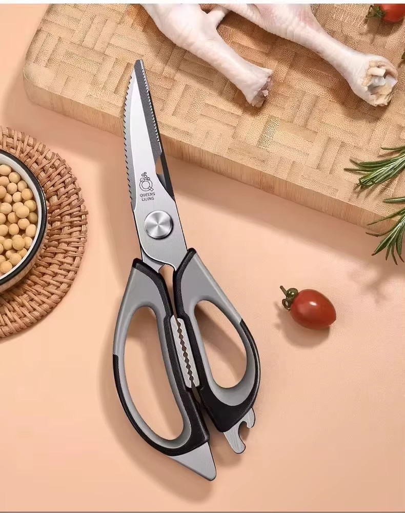 German Stainless Steel Kitchen Shears, Multi-Function, High Hardness, Ideal for