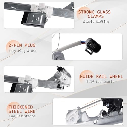 Power Window Regulator with Motor Assembly Compatible Front Left Driver Side