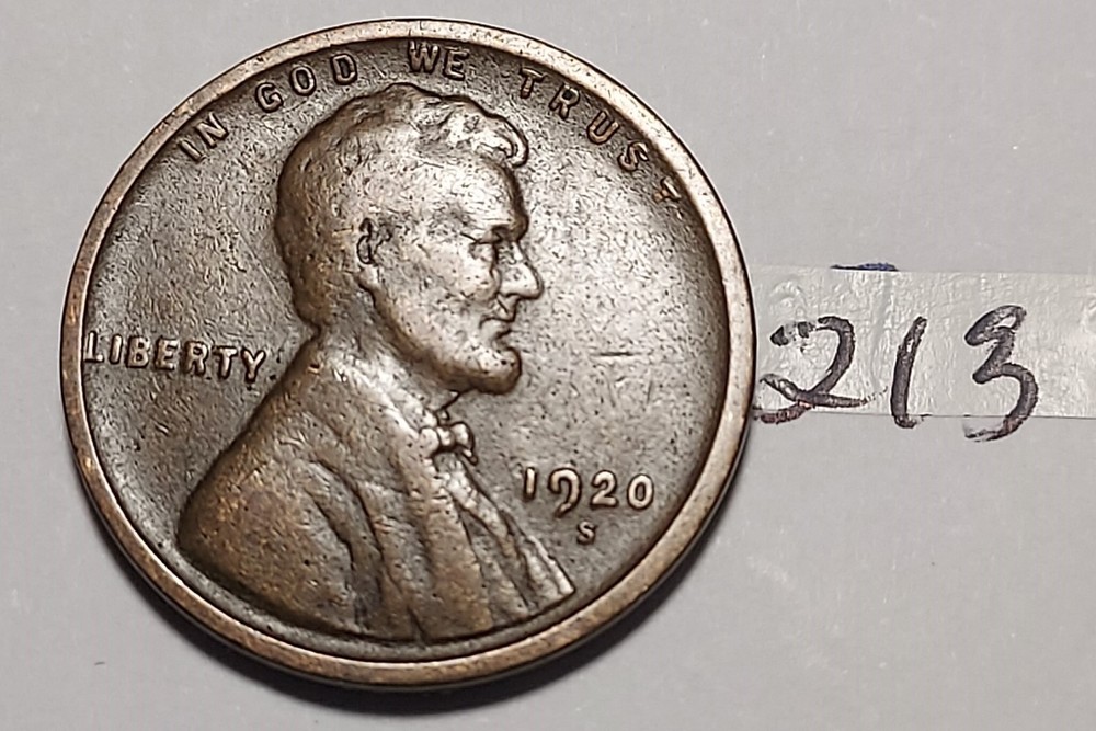 1920-S Lincoln Wheat Cent #213