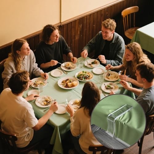 24 Pack Big Size Transparent Clear Plastic Tablecloth Clips, Windproof Table