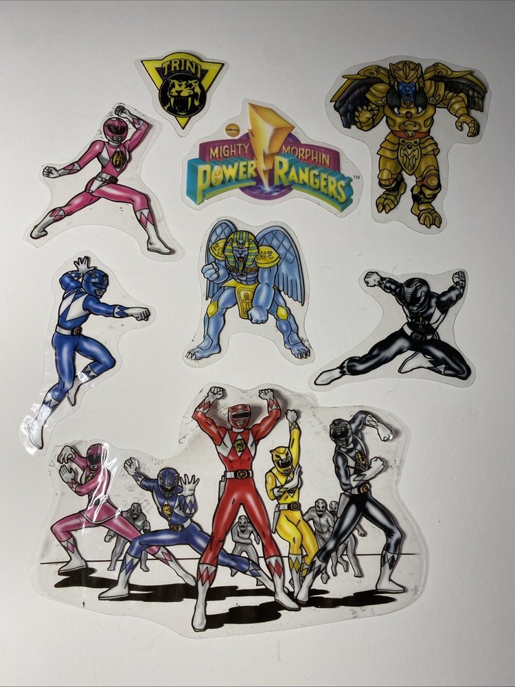 1994 Mighty Morphin Power Rangers Window Clings