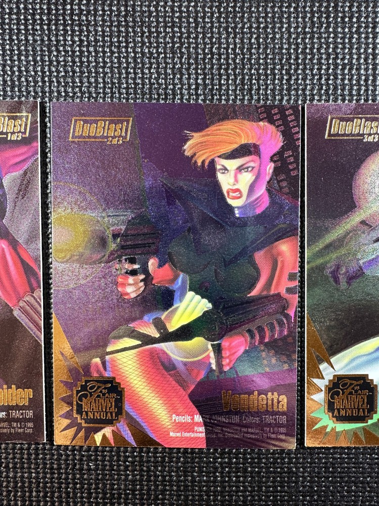 1995 Flair Marvel Annual - Duo Blast Insert Set - Pack Fresh!