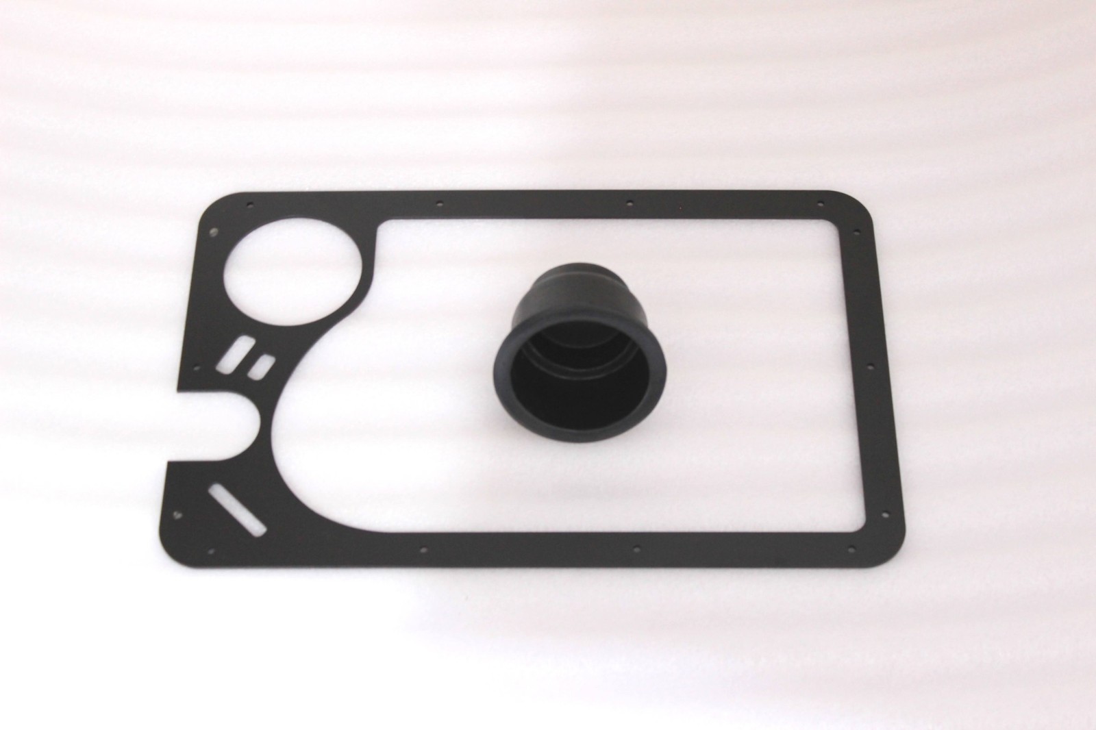 Recessed Trolling Motor Foot Pedal Pan Tray Steel New Black