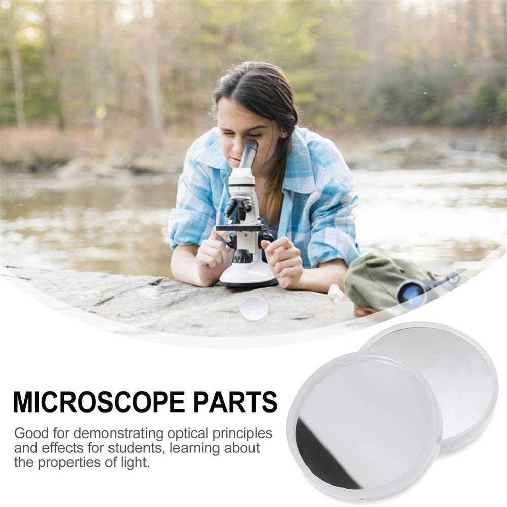 4 Pcs Reflecting Mirror Biological Microscope Reflector Accessories
