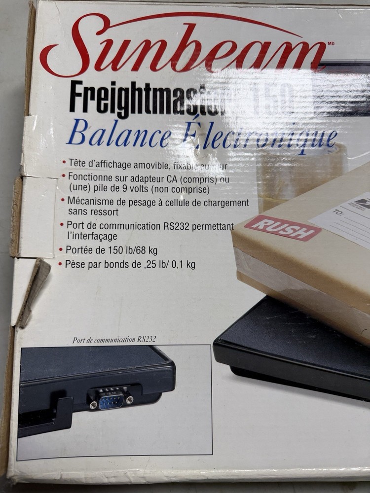 Sunbeam Freightmaster 150 Electronic Postal Scale 150 LB Capacity Digital