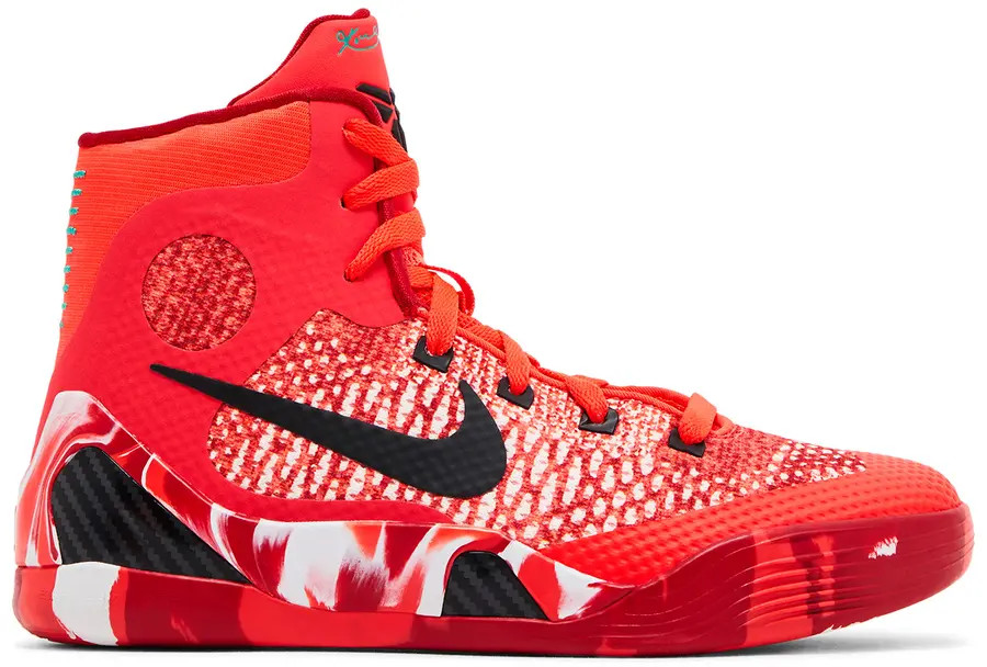 Nike Kobe IX Elite GS Christmas 2024 Bright Crimson Black HJ9446-600 4Y-7Y