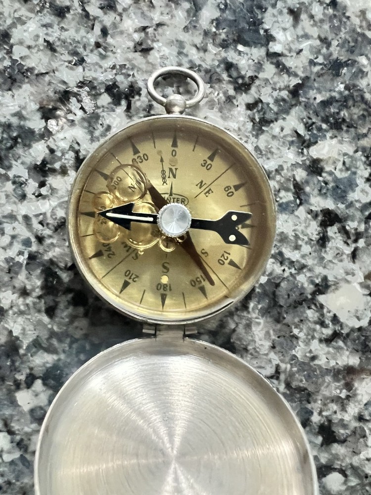 Vintage 1940's German Liquid Filled Hunter Case Compass