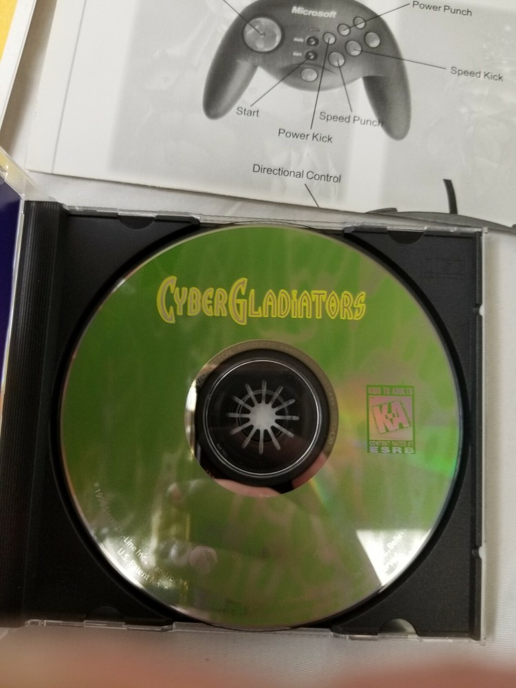 Cyber Gladiators Big Box PC CD ROM COMPLETE SIERRA 1996