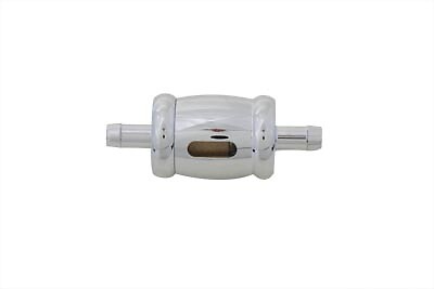 Billet Fuel Filter Chrome for Harley Davidson by V-Twin