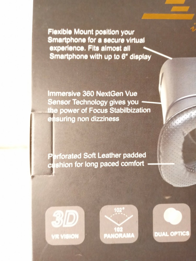Zuzika 3D Virtual Reality Headgear With Remote