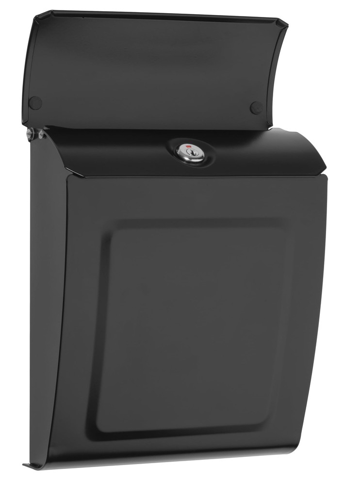 Aspen™ Locking, Vertical Wall-Mounted Mailbox for Outside, Modern Metal Galva...