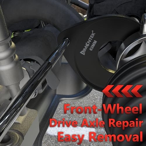 Inner CV Axle Removal Tool with Nut, Front Wheel Drive CV Joint Puller 63mm