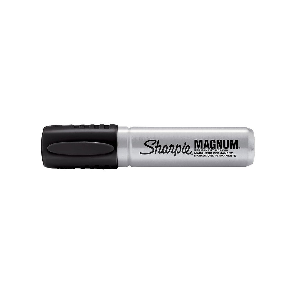 Sharpie Magnum Permanent Markers, Oversized Chisel Tip, Black, 12 Count Offi...