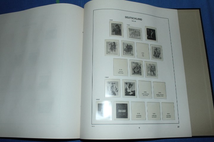 BUND Germany + Berlin DAVO Hingeless binder dustcase BlueLakeStamps Most Useful