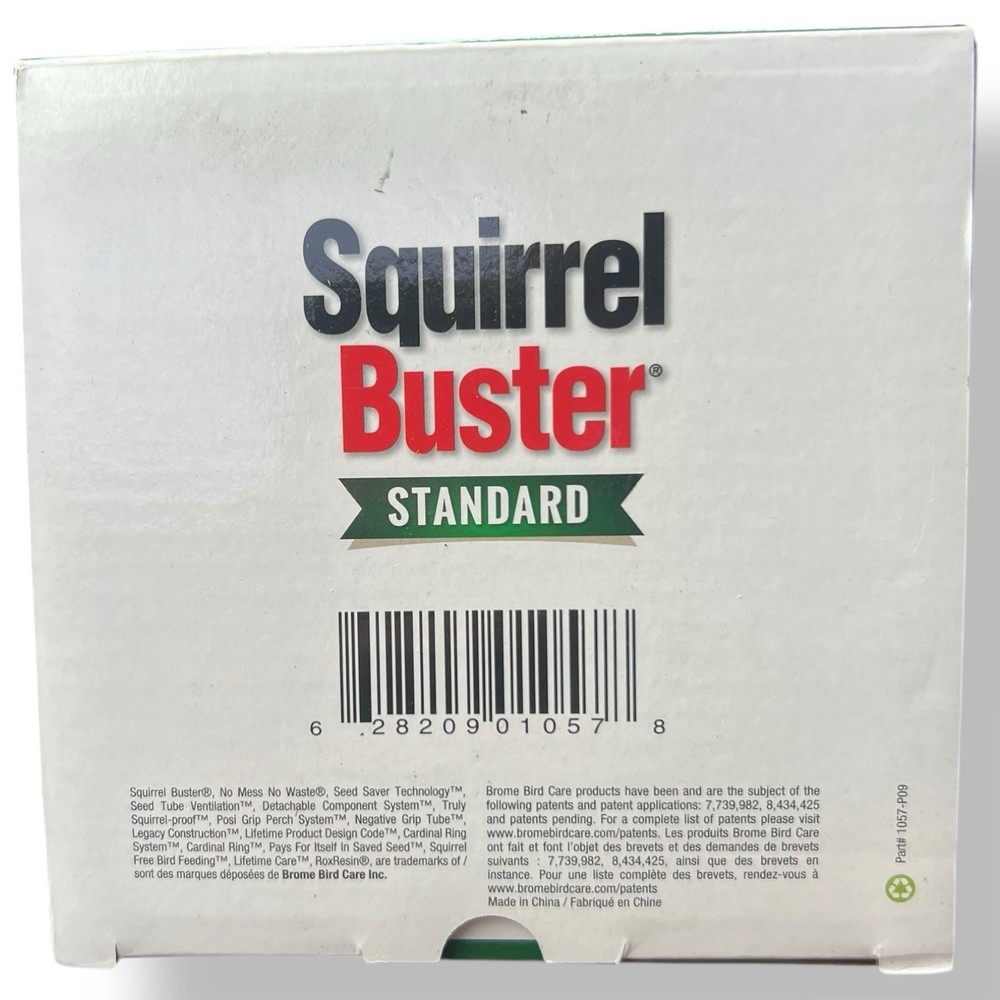 Brome Squirrel Buster Standard Bird Feeder 1057 Squirrel Proof