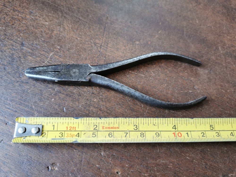 Vintage modified pliers, 5 1/8" long.