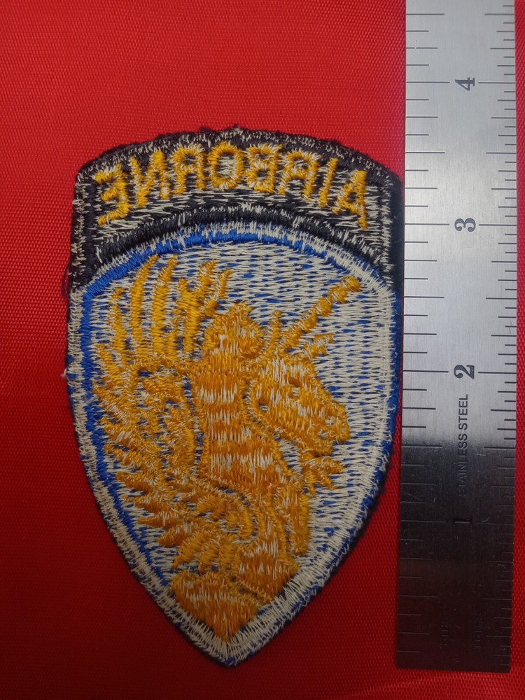 US Army Authentic WW2 13th Airborne Division Patch W/Attached Tab