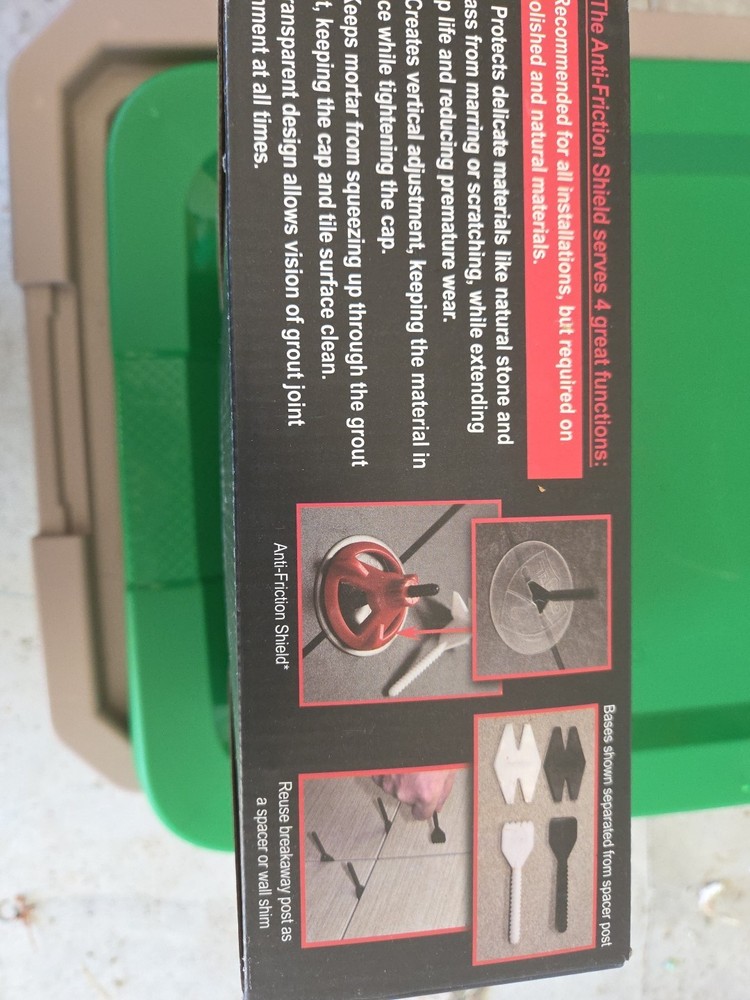 Spin Doctor Tile Leveling Lippage Control System Spacers, 1/8", 250pcs