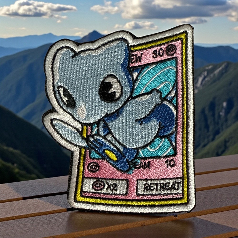 Pokemon Shining Mew Embroidery Patch Multi Sizes 4-6"