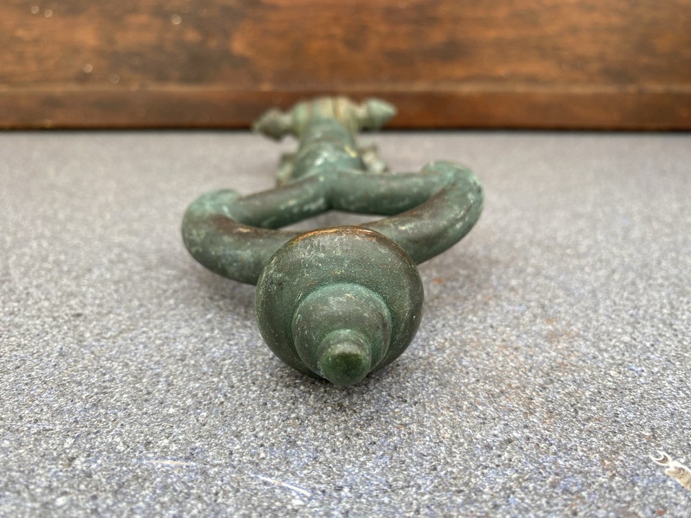 Antique Original Art Nouveau solid Bronze Door Knocker